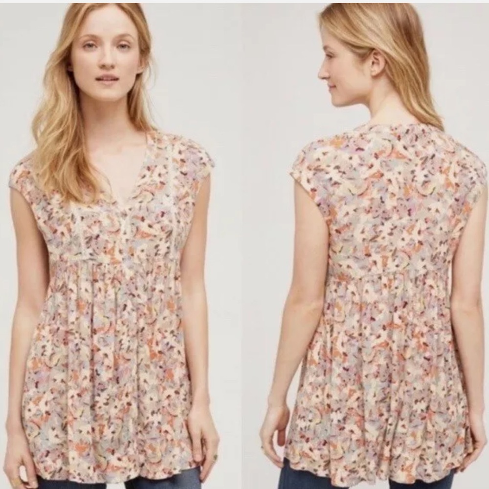 Anthro VANESSA VIRGINIA Asheville floral tunic - Picture 5 of 5